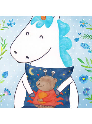 Mr. & Mrs. Panda Sofakissen Krebs Astrologie Design ohne Spruch in Weiß