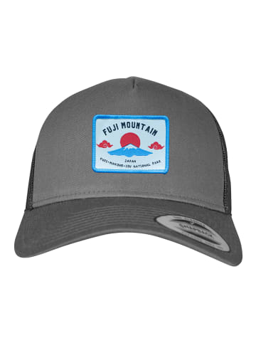 F4NT4STIC Trucker Cap Fuji Mountain in charcoal