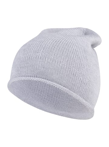 Sterntaler Strickmütze Rollrand in silber mel.