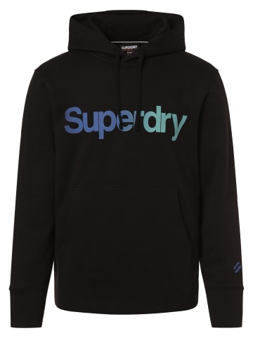 Superdry Kapuzenpullover in schwarz