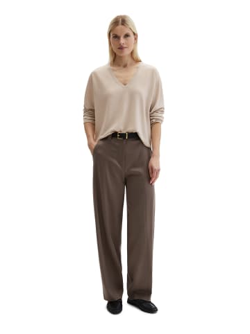 Marc O'Polo V-Neck-Pullover oversize in Linen Beige