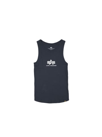 Alpha Industries T-Shirt "Logo Tank" in Blau