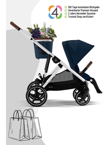 Cybex Cybex Gazelle S Kinderwagen - Farbe: Ocean Blue / Gestell Silver