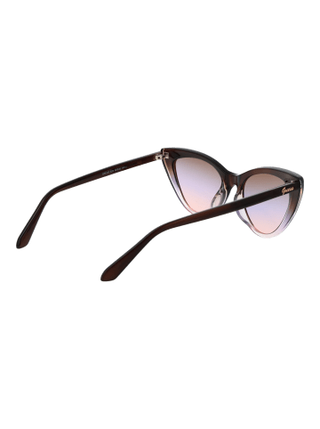 Guess Frauen Sonnenbrille Katzenauge Braun