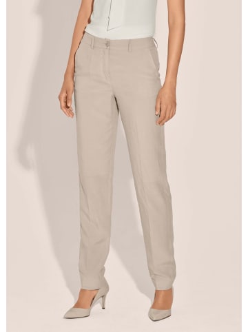 MADELEINE Schlichte Stoffhose mit Bügelfalten in kitt
