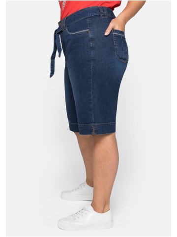 sheego Jeansbermudas in blue Denim