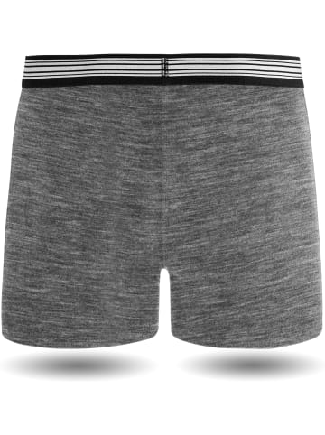 Normani Outdoor Sports Herren Merino Boxershorts Adelaide in Grau