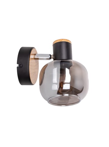 näve Wandleuchte "FUMOSO" in schwarz - (L)14 cm x (B)10 cm x (H)16 cm