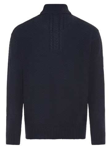 Delmao Rollkragenpullover in blau