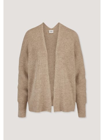 Hessnatur Hessnatur Strick Jacke Oversize aus reinem Alpaka in mandelbraun