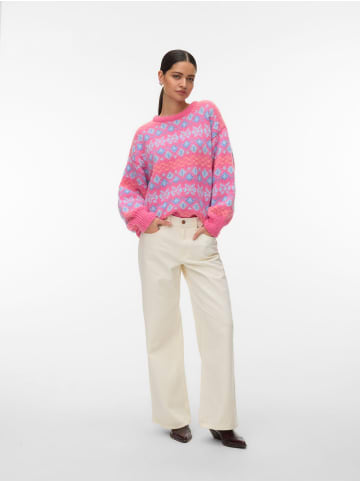 Vero Moda Strickpullover in Raspberry Sorbet