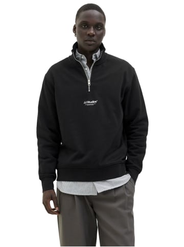 Jack & Jones Sweatshirt JJESOHO SWEAT QUARTER ZIP in Schwarz