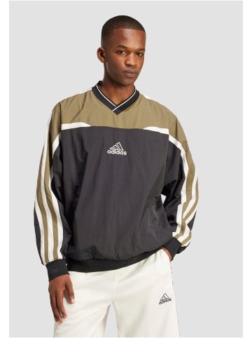 adidas adidas Rundhalsausschnitt in black/olive strata