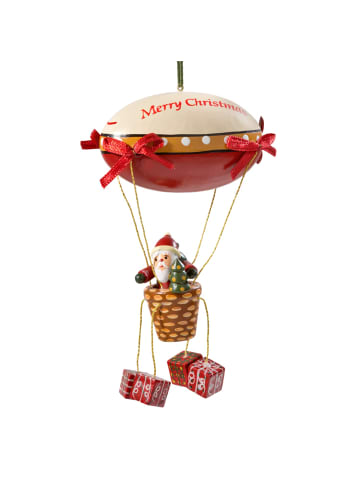 Käthes Original Baumschmuck Zeppelin mit Weihnachtsmann in bunt