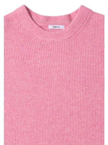 Cecil Pullover mit Strukturdetails in Rosa