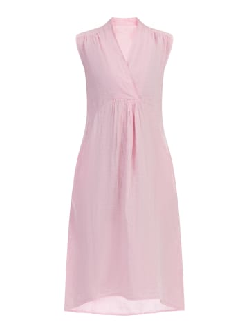 VINAJA Women Midikleid Aus Leinen in Hellrosa
