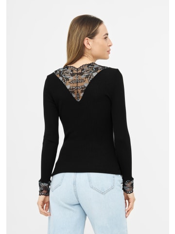 TOOCHE Langarmshirt "Noir Enchant" in Schwarz