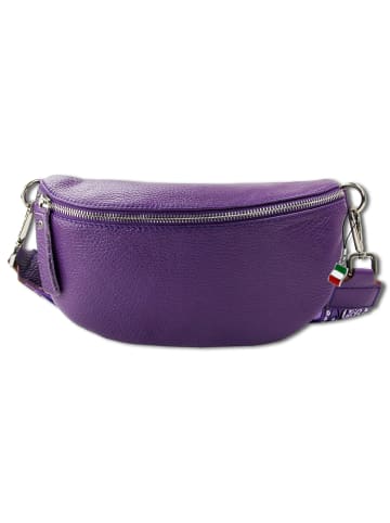 Florence Florence Gürteltasche Leder lila/violett ca. 25cm