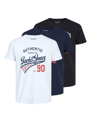Jack & Jones 3er-Pack T-shirt in Black