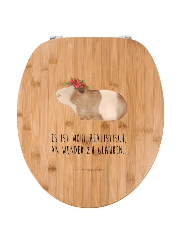 Mr. & Mrs. Panda WC Brille Meerschweinchen Weisheit mit Spruch in Braun