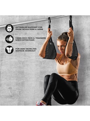 FitEngine Bauchtrainer Schlaufen schwarz  Schwarz