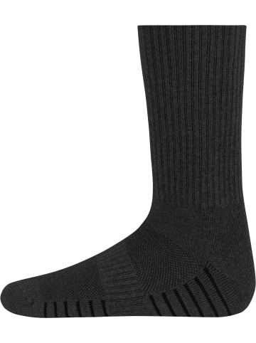 normani 4 Trekkingwollsocken mit Polstersohle und Komfortbund in Anthrazit