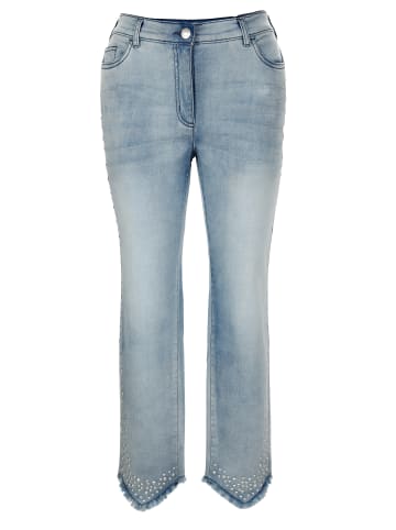 MIAMODA Jeans in bleached denim