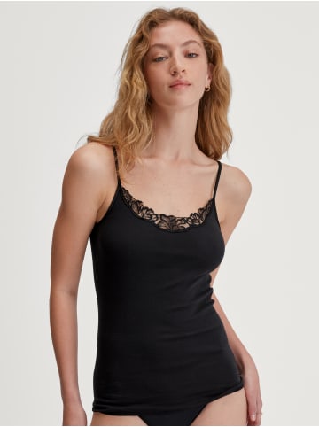 Calida Spaghetti-Top in schwarz