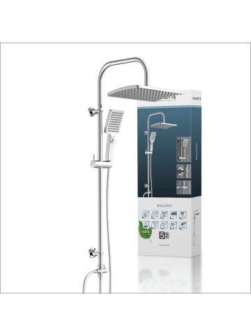 Franz Joseph Schütte MALLORCA Überkopfbrause-Set, Chrom