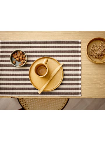 SÖDAHL Tischset Statement Stripe in Coffee brown