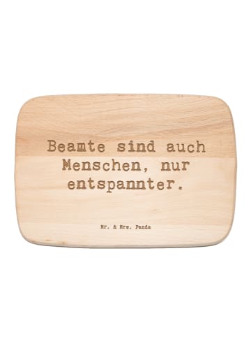 Mr. & Mrs. Panda Küchenbrett Spruch Beamtin Entspannt mit Spruch in Transparent