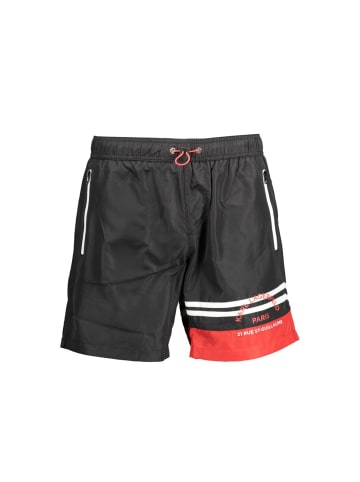 Karl Lagerfeld Schwarze Polyester-Badeshorts