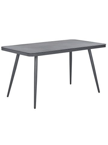Beliani Gartentisch LIPARI in Grau - (W) 80 x (H) 75 x (L) 140 cm