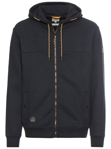 Camel Active Sweatjacke aus einem Organic Cotton Mix in Nachtblau