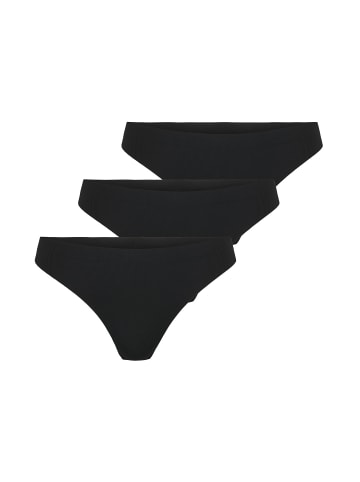 ONLY 3er-Pack G-String in Black