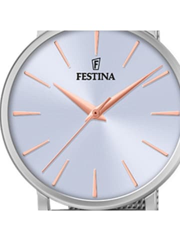 Festina Analog-Armbanduhr Festina Ladies Classic silber mittel (ca. 38mm)