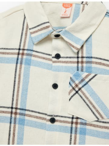 KOTON SHIRTS LS in Ekru Karomuster