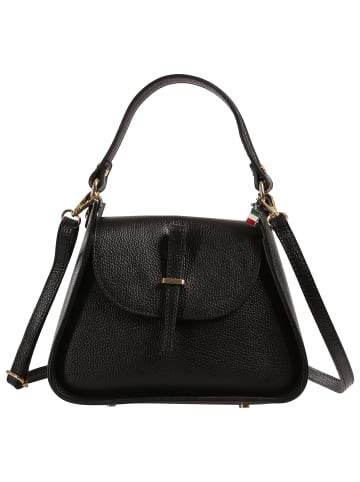 Florence Florence Schultertasche Leder schwarz ca. 26cm