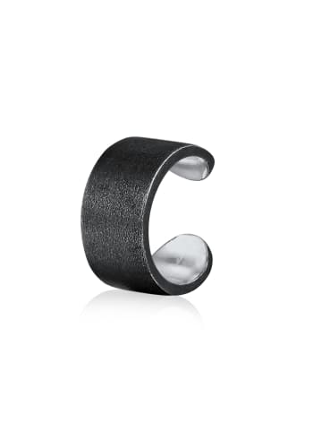 KUZZOI Ohrringe 925 Sterling Silber in Schwarz