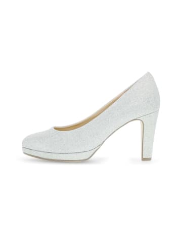 Gabor Plateau Pumps in silber