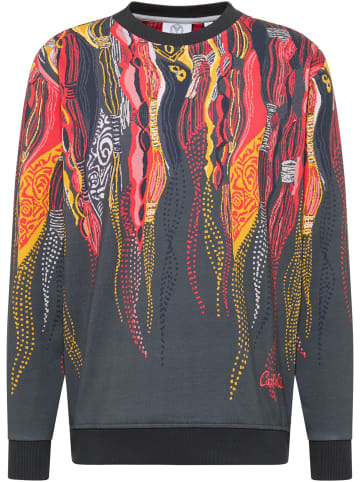 Carlo Colucci Sweatshirt Di Spigno in Anthrazit / Mehrfarbig