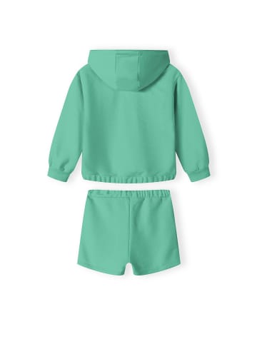 Minoti 2tlg. Set: Hoodie 18FLEECE 12 in dunkelgrün