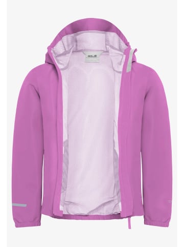 Jack Wolfskin Kinder Regenjacke in lila