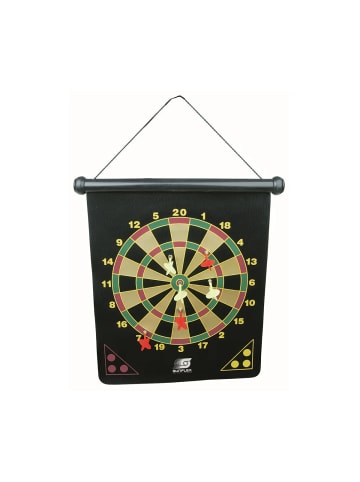 Sunflex Klassischer Pub-Dart mit magnetischen Darts, beidseitig bespielbar, aufrollbar