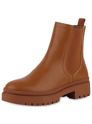 VAN HILL Klassische Stiefeletten Bridget in Hellbraun