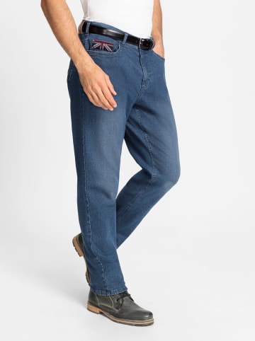 WITT WEIDEN 5-Pocket-Jeans in blue-stone-washed