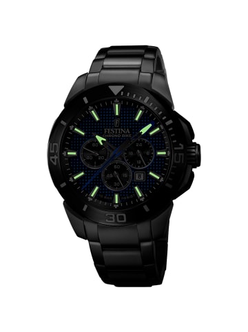 Festina Chronograph-Armbanduhr Festina Chrono Bike silber extra groß (ca. 47mm)