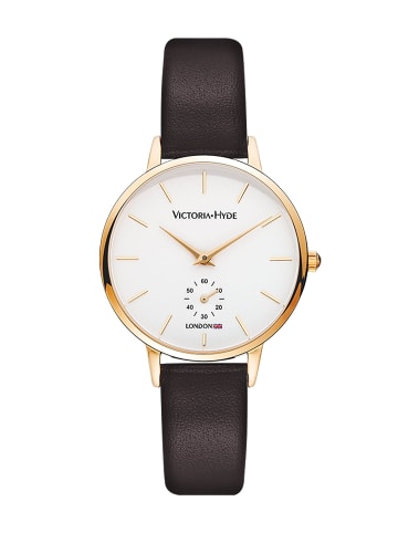 Victoria Hyde London Uhr Clear Dial Analog in Braun - (D)34mm