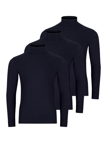 Ragman Rollkragenshirt Basic in Marine