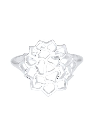 Elli Ring 925 Sterling Silber Lotusblume, Ornament in Silber